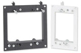 Extron MR 400 Series Modular Mud Rings Four-Gang, Black Mud Rings Extron