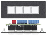 Extron CCR 4 BLB Cable Cubby Retractor 4 Enclosure – Black Lid and Black Bezels Audio & Video Cables Extron