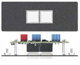Extron CCR 2 BLB Cable Cubby Retractor 2 with Black Lid and Black Bezels Audio & Video Cables Extron