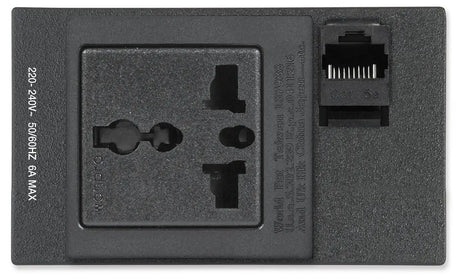 Extron AC NET AAP AC Power and Network Connectivity Module EU - Black Power Extron