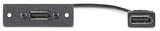 Extron MAAP 1 DF + 1 DF + 1 10 Pass-Through Plate Black Audio & Video Cables Extron