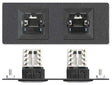 Extron AAP 2RJ45SYSMGS500 - Architectural Adapter Plate with Dual RJ-45 and Power Audio & Video Cables Extron