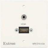 Extron WPC 210 A EU Wallplate EU gang - RAL9010 White mount boxes Extron