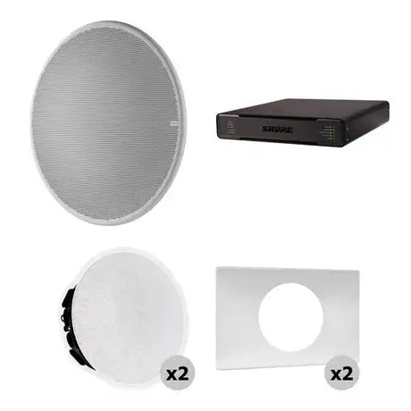 Shure 920P AL-V Large Conferencing Room Bundle (Aluminum) Microphones Shure