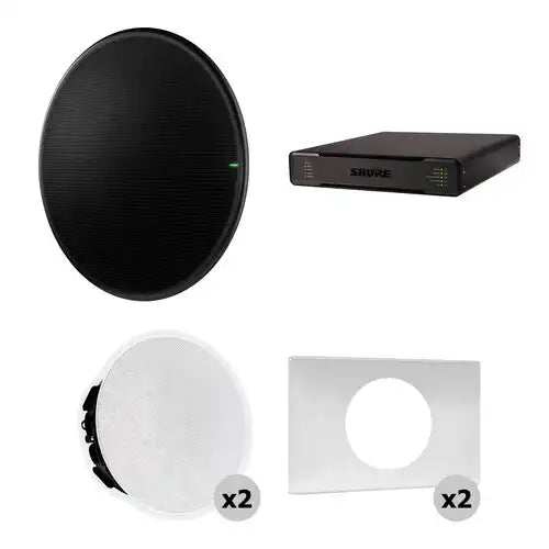 Shure 920P B-V Large Conferencing Room Bundle (Black) Microphones Shure