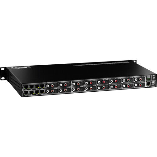 AVPro Edge Audio Receiver Hub with 8 AEX inputs and 4 Stereo Inputs with 12 Stereo Outputs