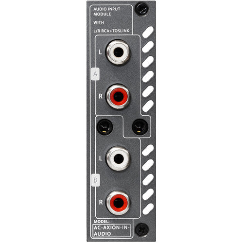 AVPro Edge x2 Audio Only Input Card for the AXOIN-X Chassis. With 2Ch and TOSLINK inputs.