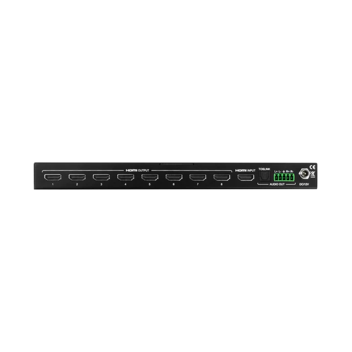 AVPro Edge 48Gbps HDMI scaling distribution amplifier with one input, and eight outputs