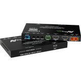 AVPro Edge 8k HDMI Extender kit via multi mode fiber optics, sending signals up to 40Gbps