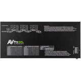 AVPro Edge 1x4 Video Wall Processor with balanced audio extraction and HDMI loop out for cascading or larger walls; 4K60 4:4:4 support; Universal Scaler