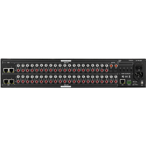 AVPro Edge 24 port 2 channel audio matrix with dual AEX inputs and outputs
