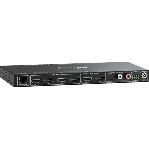 AVPro Edge 8K 4x2 HDMI Matrix Switcher - Handling up to 40Gbps signals with built-in downscaling for legacy devices