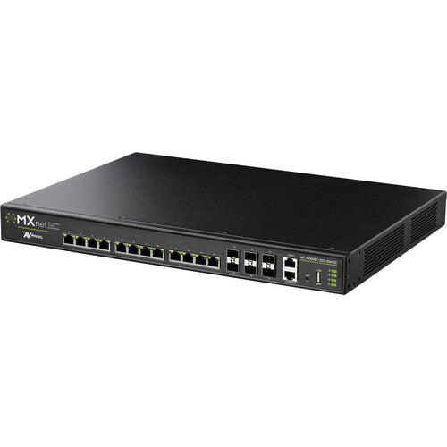 AVPro Edge 12X 10G Copper (PoE++)  Stackable Managed Switch with Six 10G/25G SFP28