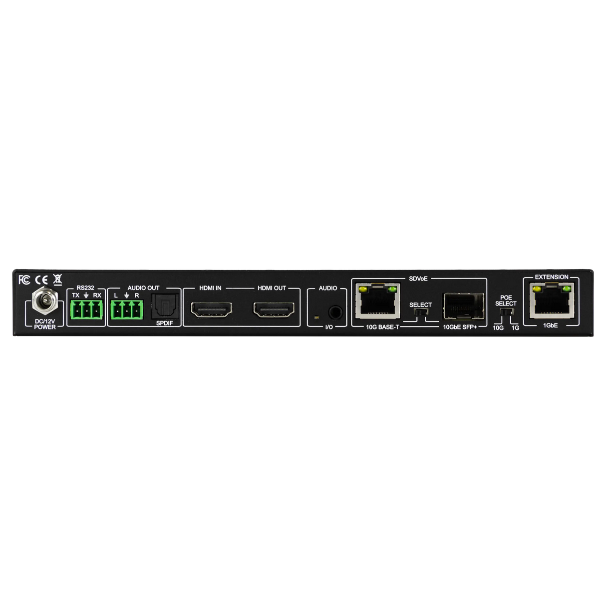 AVPro Edge 10G SDVOE 4K HDMI AV-over-IP PoE Transceiver  (Encoder/Decoder) with the ICRON USB