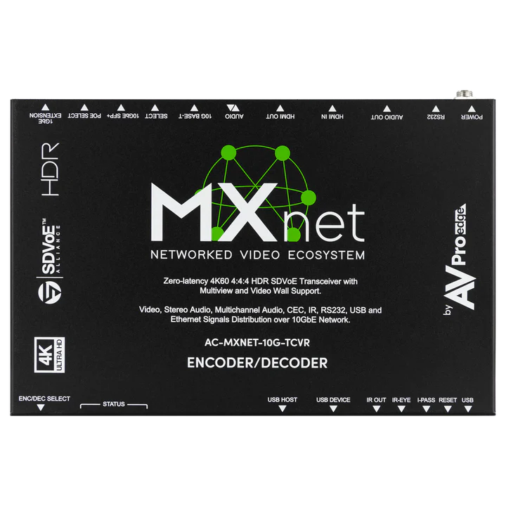 AVPro Edge 10G SDVOE 4K HDMI AV-over-IP Control and Management System (Control Box), with source preview