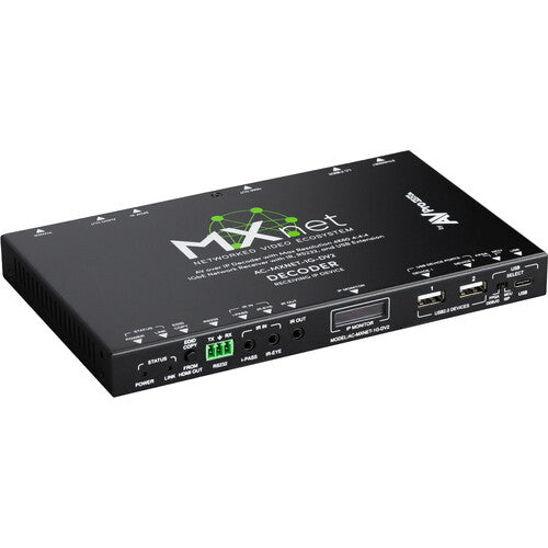 AVPro Edge Decoder; HDMI, USB, IR, RS232, Fiber & RJ45--Not Comptible with V2 Systems