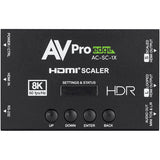 AVPro Edge 40 Gbps 8K HDMI EDID Manager, Pixel Scaler, Audio Extractor & Reclocker with loop-out, toslink