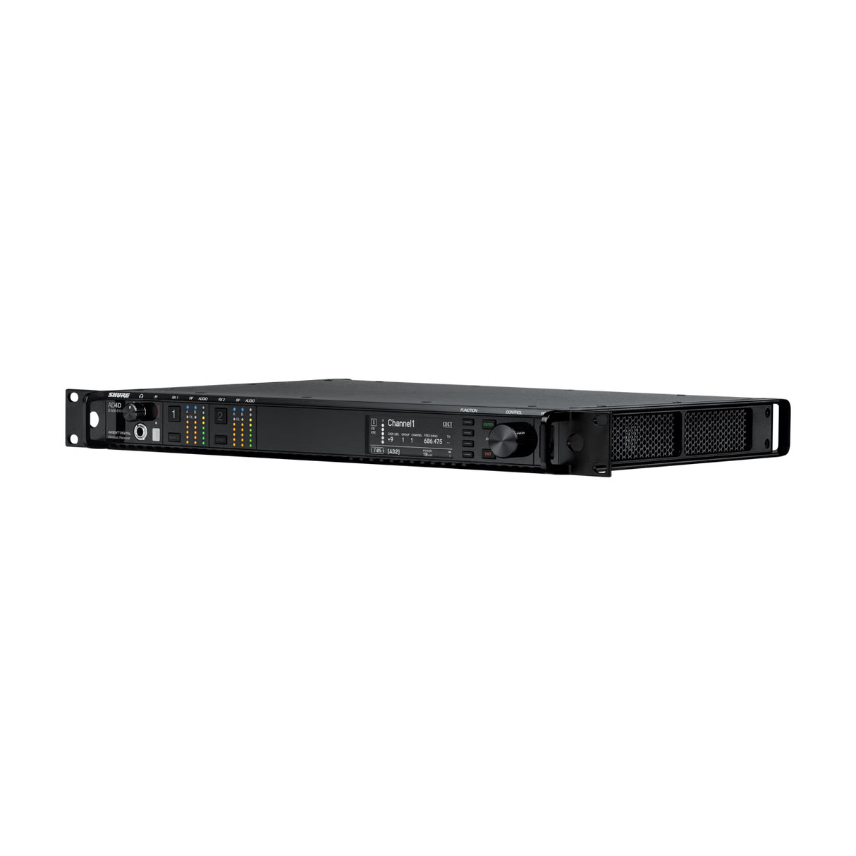 Shure AD4D-DC-B Axient Digital Dual-Channel Wireless Receiver (606–810 MHz) Microphones Shure