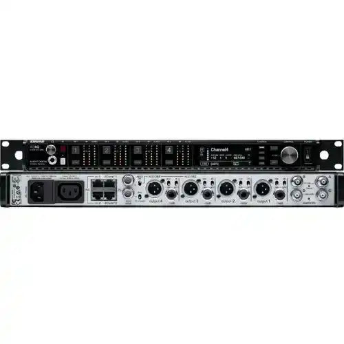 Shure AD4Q-US Axient Digital Four-Channel Wireless Receiver (470–636 MHz) Microphones Shure