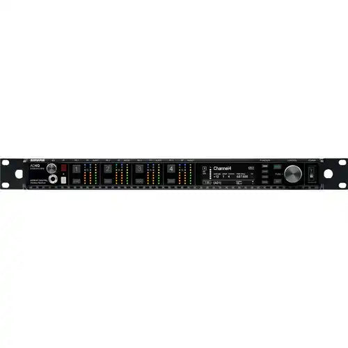 Shure AD4QNP-B Quad-Channel Axient Digital Wireless Receiver (B Band) Microphones Shure