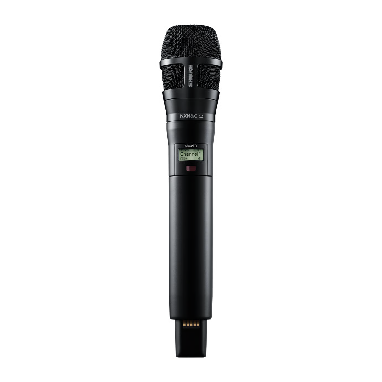 Shure ADX2FD/N8CB-G57 Axient Digital Frequency Diversity Handheld Transmitter with Nexadyne 8/C Capsule - Black Wireless Microphone Transmitters Shure