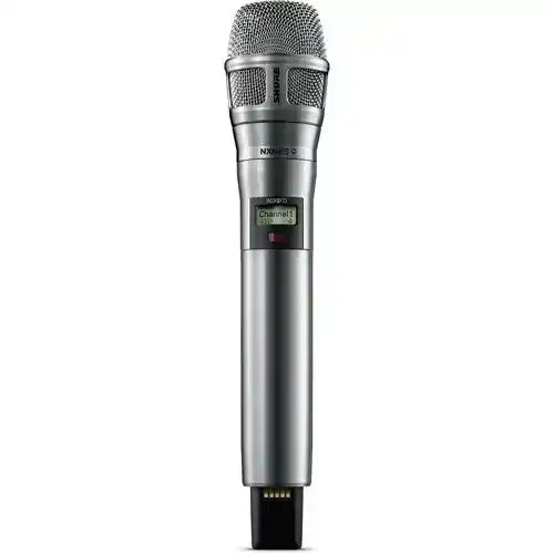 Shure ADX2FD/N8SN-G57 Axient Digital Frequency Diversity Handheld Transmitter with Nexadyne 8/S Capsule - Nickel Wireless Microphone Transmitters Shure