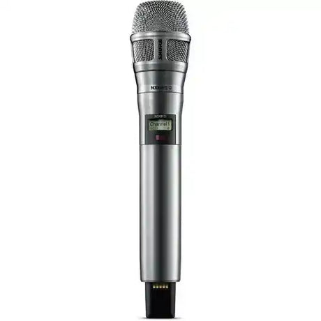 Shure ADX2FD/N8SN-G57 Axient Digital Frequency Diversity Handheld Transmitter with Nexadyne 8/S Capsule - Nickel Wireless Microphone Transmitters Shure