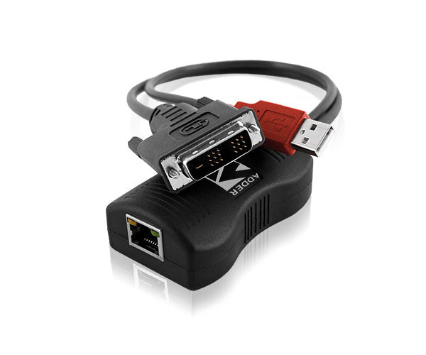 AdderLink DV120P - Compact USB-Powered DVI Video Extender Pair for Secure AV Deployments