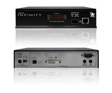 AdderLink Infinity ALIF1002R-US – Single-Head DVI-D USB 2.0 KVM Receiver for IP Matrix Extension Video Transmitters Adder Technology