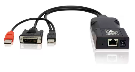 AdderLink Infinity 101T DVI - ZeroU USB-Powered IP KVM Transmitter for DVI Video Extension Video Transmitters Adder Technology