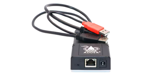 AdderLink Infinity 102T DisplayPort - ZeroU USB-Powered IP KVM Transmitter for Scalable Matrix Extension Video Transmitters Adder Technology