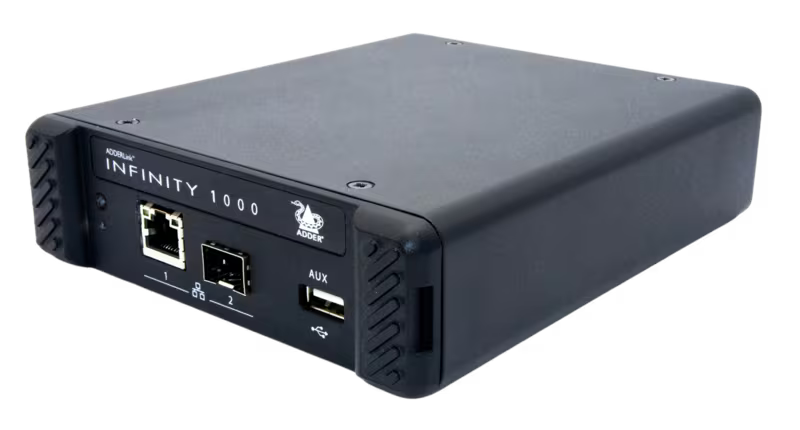AdderLink Infinity 1102 - Single-Head DisplayPort USB Audio IP KVM Extender for Secure Extension Video Transmitters Adder Technology