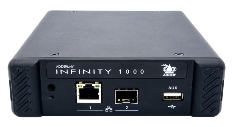AdderLink Infinity 1102 - Single-Head DisplayPort USB Audio IP KVM Extender for Secure Extension Video Transmitters Adder Technology