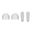 Shure AMV-LAV-WS/W-KIT White Windscreen & Clip Cover Kit for MoveMic Lavalier Microphones – 2-Pack Microphones Shure