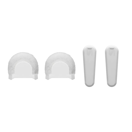 Shure AMV-LAV-WS/W-KIT White Windscreen & Clip Cover Kit for MoveMic Lavalier Microphones – 2-Pack Microphones Shure