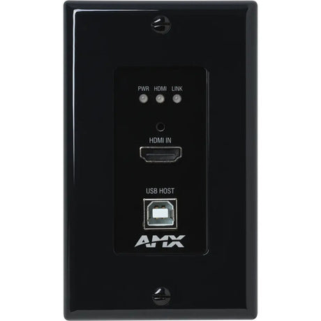 AMX DX-TX-DWP-4K60-BL DXLink 4K60 HDMI Wallplate Transmitter (Black) Video Transmitters AMX