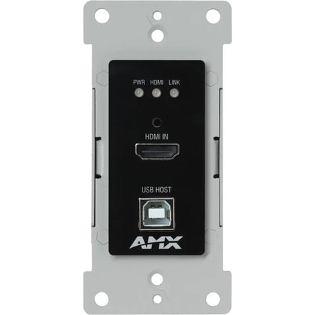 AMX DX-TX-DWP-4K60-BL DXLink 4K60 HDMI Wallplate Transmitter (Black) Video Transmitters AMX