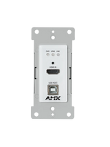AMX DX-TX-DWP-4K60-WH DXLink 4K60 HDMI Wallplate Transmitter (White) Video Transmitters AMX
