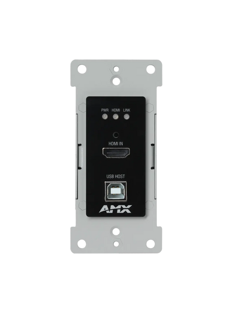 AMX DX-TX-DWP-4K60-BL DXLink 4K60 HDMI Wallplate Transmitter (Black) Video Transmitters AMX