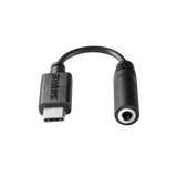 Shure AMXWX-USBC-3.5MM USB-C to TRS Audio Adapter Dongle for Microflex Wireless neXt Microphones Shure