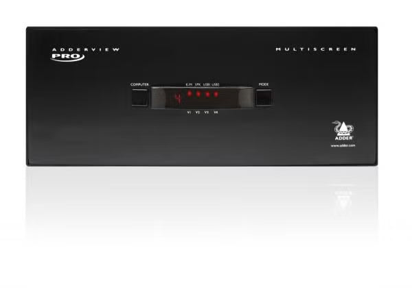 Adder AV4PRO-VGA-QUAD-US: 4-Port Quad VGA USB KVM Switch for Multi-Monitor Control