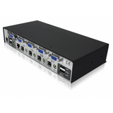 AdderView AV4PRO-VGA-IEC: 4-Port USB KVM Switch with Audio for High-Res VGA Sharing