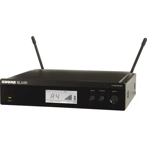 Shure BLX4R-H10 BLX Wireless Rackmount Receiver (H10 Band) Microphones Shure