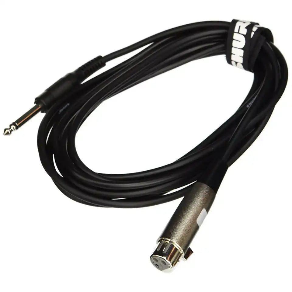 Shure C15AHZ Audio Cable - Professional 15-Foot Microphone Cable with 1/4-Inch Male to XLR Female Connectors for Instrument and Line-Level Applications Microphones Shure