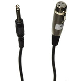 Shure C15AHZ Audio Cable - Professional 15-Foot Microphone Cable with 1/4-Inch Male to XLR Female Connectors for Instrument and Line-Level Applications Microphones Shure