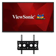 ViewSonic CDE43100-E1 43" 4K UHD Wireless Presentation Display Bundle with Wi-Fi Adapter, Wall Mount, Android SoC, 230 cd/m² Brightness, 16/7 Operation. Interactive Displays ViewSonic