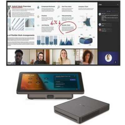 ViewSonic TeamJoin TRS10‑MTR Bundle with CDE7530 75″ 4K Display – Includes MPC310‑W31‑TU Compute Engine & MRC1010‑TN Touch Console Interactive Displays ViewSonic