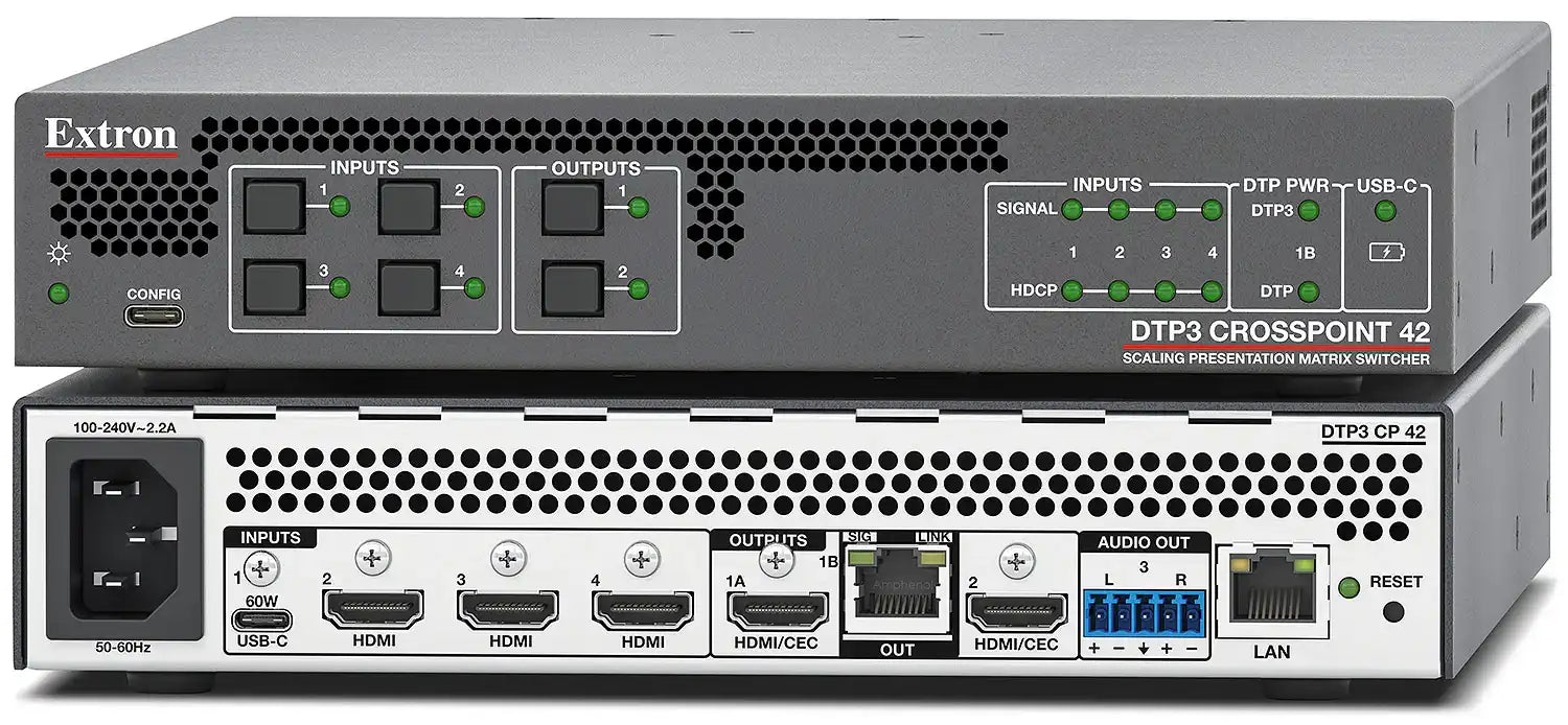 Matrix Extron Extron DTP3 CrossPoint 42 4x2 Matrix Switcher 4K/60 – Creation Networks