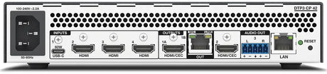 Extron DTP3 CrossPoint 42 USB - 4x2 Scaling Matrix Switcher with USB Data audio and video switches Extron