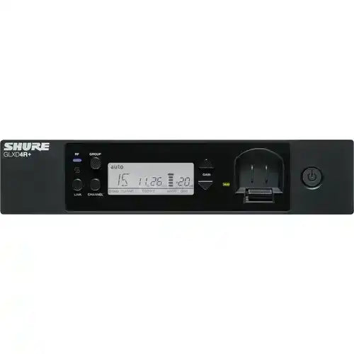 Shure GLXD14R+/93 Digital Wireless Rack System with WL93 Lavalier Microphone Z3 Band Microphones Shure